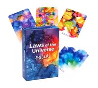 Mwkbbn Oracle Tarot Deck, cartas de percepción espiritual, juego de predicción interactivo, obra de arte vibrante, fácil de barajar, 3.54 x 2.44 pulgadas, ideal para principiantes y expertos