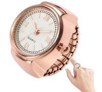 Mwkbbn Watch Ring, Round Finger Watch, Watches Fancy Minimalist, Small Creative Watches, Stainless Strap Watch, Watch Waterproof Analog, Fashion Accessory For Party Date Vacation Celebration