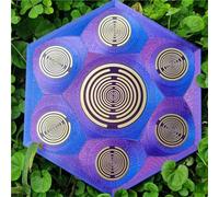 MWO Polarizing Disk, Multi Wave Oscillator Coil, MWO Polarizing Disc, 5.1" Energy Disc Stickers, Water Energization & Harmonic Balancing, Multi-Frequency Oscillator Crystal, For Meditation