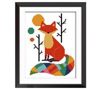 MWOOT 11CT Zorro Kits de Bordado,DIY Cross Stitch Kit de Herramienta de Punto Cruz Bordado a Mano (28x38cm)