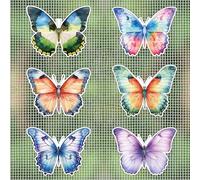 MWOOT 12 Piezas Mariposa Mosquitera Puerta Magnetica Anticolisión, Mariposa Fridge Magnets, Patio Screen Door Protector Magnet, Mosquitera Puerta Protección, Imanes Nevera Decoración Regalo para Madre