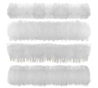 MWOOT 400 Piezas Plumas Decoracion Manualidades, 5-18cm Plumas Blancas para Bricolaje Atrapasueños Pascua de Resurrección Corona de Navidad Carnaval Boda Decoración， Crafts DIY Feather