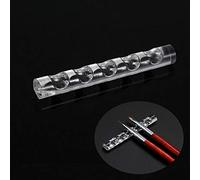 Mwoot 5pcs Nail Art Pen Holder, Makeup Brush Organizer, Acrylic Nail Art Painting Pen Brush Stand for Drawing Pens, Manicure Nail Carving Pencils