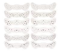 MWOOT 6 Hojas Pegatinas Tatuaje Pecas, Pegatinas Tatuaje Temporal Cara, Pegatinas Maquillaje Impermeable para Halloween Música Festivales Mascarada Fiesta Decoración