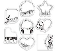 MWOOT 8 Piezas Notas Adhesivas Temática Musical Sticky Notes, Blocs Autoadhesivos, Notas Musicales Blocs Notas para Estudiantes, Profesor de Música, Lista de Tareas, Regalos de Agradecimiento