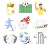MWOOT 9 Piezas Notas Adhesivas de Divertidas de Fútbol, Bloc de Notas Autoadhesivas de Tema Fútbol, Regalos para Amantes del Fútbol, Sticky Notes Memo Pads para Escuela Oficina Hogar