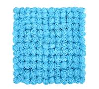 MWOOT Azul Claro Rosas Artificiales, 144 Piezas Mini Rosas de Espuma para Manualidades, Pequeñas Flores Falsas para Bricolaje Boda Día de San Valentín Decoración, 2.5CM Cabezas de Flores Falsas