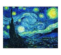 MWOOT DIY 5D Diamante Pintura Kits Pinturas por Numeros, 5D Diamond Pasted Painting Completo,Bordado Punto de Cruz Diamante Manualidades Hogar Decoracion Salon (30x40cm)-Noche Estrellada