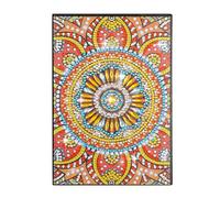 MWOOT Mandala Diamante Pintura A5 Cuaderno, Kit 5D Diamond Art con Rhinestones, Diario en Blanco para Estudiantes y Material Escolar de Oficina, Libreta de Pintura por Números (50 Hojas)