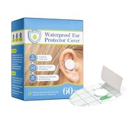 Mwqpgyh Adhesivos para las orejas para el baño del bebé - 60 pegatinas impermeables para orejas de natación para baby shower - Cubiertas de protección auditiva para recién nacidos para bañarse,