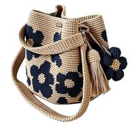 Mwqpgyh Bolsos Crochet para Mujer - Tote De Ganchillo Artesanal Flor | Bolso Tejido Mujer,para Natación, Paseo En, Crucero, Vacaciones, Viaje, Verano, Gimnasio, Almuerzo, Ducha, Mojado, Muelle