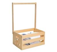 Mwqpgyh Caja De Madera Para Baby Shower - Caja De Madera Organizadora Para Guardería Y Canasta,Cesta Pequeña Para Mantas Pañales Juguetes Ropa Recuerdo Hospital Madres Embarazo Celebración