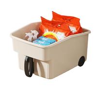 Mwqpgyh de almacenamiento con asa, contenedor de almacenamiento alto con asa, contenedores grandes para aperitivos, condimentos, alimentos, ropa, juguetes, armario, fregadero, estantes, chefs