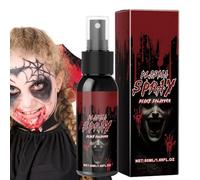 Mwqpgyh Etapa Sangre Lavable,Spray De Sangre Falsa - Sangre falsa para herida cicatricial,Salpicaduras de sangre lavables, pintura facial en aerosol de sangre falsa realista, sangre líquida para