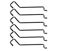 Mwqpgyh Gancho de Barandilla para Aves - Soporte De Cesta De Flores 6 Piezas | Gancho de 24 cm para Valla y | para Jardín Patio Balcón Exterior