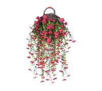 Mwqpgyh Morning Glory Flores artificiales - Cesta de gloria de la mañana artificial - Decoración del hogar para cenador delantero, terraza, pared patio