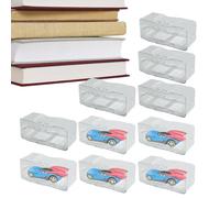 Mwqpgyh Pantalla de Coche de Diecast, Vitrina 1/64 - Titular de Protector automático a Escala 1/64 - Caso de exhibición de vehículos de Juguete a Prueba de Polvo con un Organizador de Modelo de Tapa