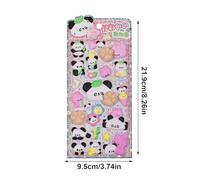 Mwqpgyh Pegatinas 3D para Funda de Teléfono,Calcomanías Decorativas De Panda Trasero,Calcomanías Para Cuadernos De Animales | para Scrapbooking, Cuaderno y Diario, Manualidades, Niños y Niñas,