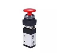 MWSQQGKCF Válvulas neumáticas de 2 vías, 5 Posiciones, Serie 522, válvula mecánica, válvula Manual, válvula de Control de Interruptor de Aire, botón pulsador momentáneo(522PLwith8mm)