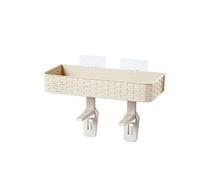 MWUCAIXIA Trípode de baño, estante de pared para inodoro, inodoro, baño, baño, inodoro, montaje en pared, tocador sin perforaciones (color: E) (A)