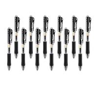 MWUMRCM Bolígrafos, 12 bolígrafos retráctiles,bolígrafos de gel de bolsillo, bolígrafos de tinta de gel, bolígrafos de tinta suave para adultos, para escribir, tomar notas
