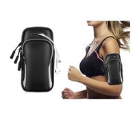 MWUMRCM Brazalete Movil Running, con Orificio Auriculares, Universal Impermeable Móvil Bolsa para Brazos Fundas para Gimnasio, Viaje, para IP 12 11 Pro XR, GalaxyS10 Plus/S9, hasta 6,7"