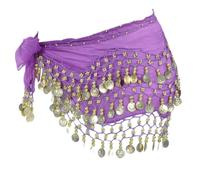 MWUMRCM Pañuelo Danza del Vientre, 1pc Juegos de Accesorios de Danza del Vientre para Mujer para in Representaciones Teatrales, Representaciones de Cumpleaños, Representaciones de Fiesta(Púrpura)