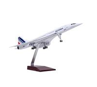 MWYFFB colección Modelo avión Avión De Resina Fundido A Presión De Air France Concorde Airlines, Modelo con Luz Y Ruedas, Colección De Juguetes A Escala 1:125.(No Light)