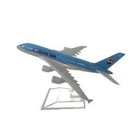 MWYFFB colección Modelo avión para El Modelo De Avión Boeing 747 De Korean Air, De Metal Fundido A Presión, Escala 1/400, Aviones De 16 Cm(Blue1)