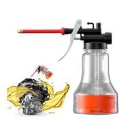 MWZBTG Aceitera | 350ml Aceitera Con Bomba Manual - Dispensador De Lubricación Con Pico Recto Para Accesorios De Coche Mantenimiento De Herramientas Maquinaria Pequeña Equipos Industriales Y