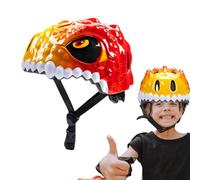 MWZBTG Casco De Bicicleta para Niño, 24x18.5x13.5 Cm Casco Bicicleta Niño Dinosaurio, PC Espuma Lindo Equipo De Protección Casco De Scooter para Skate, Bicicleta, Patinete