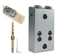 MWZBTG Guía para Taladrar Agujeros Rectos | Accesorios Estables de Metal,Herramientas de Carpintería | Para Trabajo de Madera, Corte de Bordes, Ranurado y