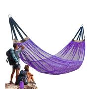 MWZBTG Hamaca Grande 260x130cm Con Red De Aire Fresco - Soporta 200kg, Material Transpirable Y Portátil Para Exteriores - columpios De Malla Con Agujeros Para Viajes, Jardín, Playa Y Uso En Interiores