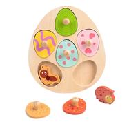 MWZBTG Puzles de Formas para Niños - Actividad Educativa de Madera para Emparejar y Clasificar,Juguete Didáctico para Aprender Las Formas - para Regalo en Calcetín Viaje Escuela Aula Niños