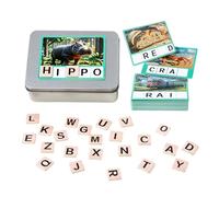 MWZBTG Tarjetas Didácticas del Alfabeto - Tarjetas Alfabéticas Juguetes de Ortografía Puzzle,Juguetes Educativos de Madera para Motricidad Fina, Actividades de Aprendizaje Preescolar para el Aula
