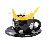 MWZBTG Taza de Halloween para niños, jarra de cerveza de cerámica para el hogar de 320 ml, taza de café caliente para estudiantes, maestros, coleccionistas | oficina, hotel, restaurante, comedor
