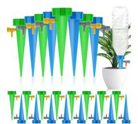 MWZEAUL 24PCS Riego por Goteo Automático Kit, Sistema de Autorriego per Macetas Exterior Interior Ajustable con Válvula de Control, Dispensador Agua Plantas, Riego Plantas Vacaciones para Jardín Hogar