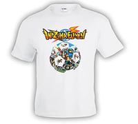 Mx Games Camiseta Inazuma Eleven (Balon) Blanca Manga Corta (Talla: 11-12 años)