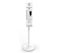 Mx Onda Dispensador de hidrogel automático con pie, Blanco, 1 Metro