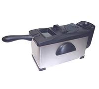 Mx Onda Freidora 3l MX-FR2127B Freidoras 3 litros Desmontable, Freidora fácil Limpieza de Acero Inoxidable con Cesta freidora