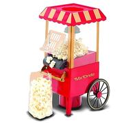 Mx Onda Palomitero MX-PM2778, 1200 W, Máquina de Palomitas Retro, Funcionamiento mediante aire caliente, Cazuela Dosificadora