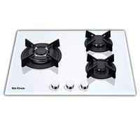 Mx Onda 8413366470134 Placa de Gas Natural, 3 Fogones, 60 cm, 3400 W, Blanco