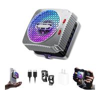 Mx2 Magnetic Cell Phone Cooler, Magnetic Phone Cooler, with Dual Semi-Conductor Cooling Chip, for Live Streaming, Mobile Gaming (Set B)