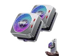MX2 Magnetic Cell Phone Cooler, MX2 Glacier Radiator, 30W Magnetic Heat Dissipation King, with Dual Semi-Conductor Cooling Chip, for Live Streaming, Mobile Gaming (2pcs)