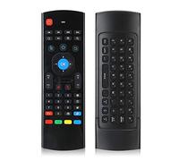 MX3 2.4G Wireless Air Fly Mouse Control Remoto por Infrarrojos con Sensor de Movimiento para TV PC con Giroscopio de 6 Ejes y Sensor G, Sensación Cómoda en la Mano