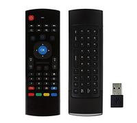 MX3 Air Mouse Remote con teclado AMGUR 2.4G Mini teclado inalámbrico Air Mouse Combos IR Learning Control remoto para Android TV Box Raspberry Pi, Mini PC, Google Smart TV Remote Mouse