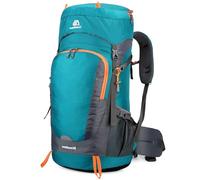Mxaeyar Mochila de senderismo de 65 litros con cubierta para la lluvia, mochila ligera para camping, mochila grande de senderismo para hombres y mujeres, mochila impermeable para viajes al aire libre