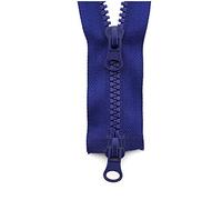 MXBAOHENG 5# 80/90/100/120/150cm Resina Colorido Doble Cremallera Sliders Zipper Azul Real, 5 de 90cm
