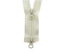 MXBAOHENG 5# 80/90/100/120/150cm Resina Colorido Doble Cremallera Sliders Zipper Beige, 5# 120cm