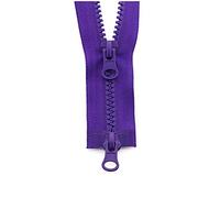 MXBAOHENG 5# 80/90/100/120/150cm Resina Colorido Doble Cremallera Sliders Zipper Púrpura, 5 de 90cm
